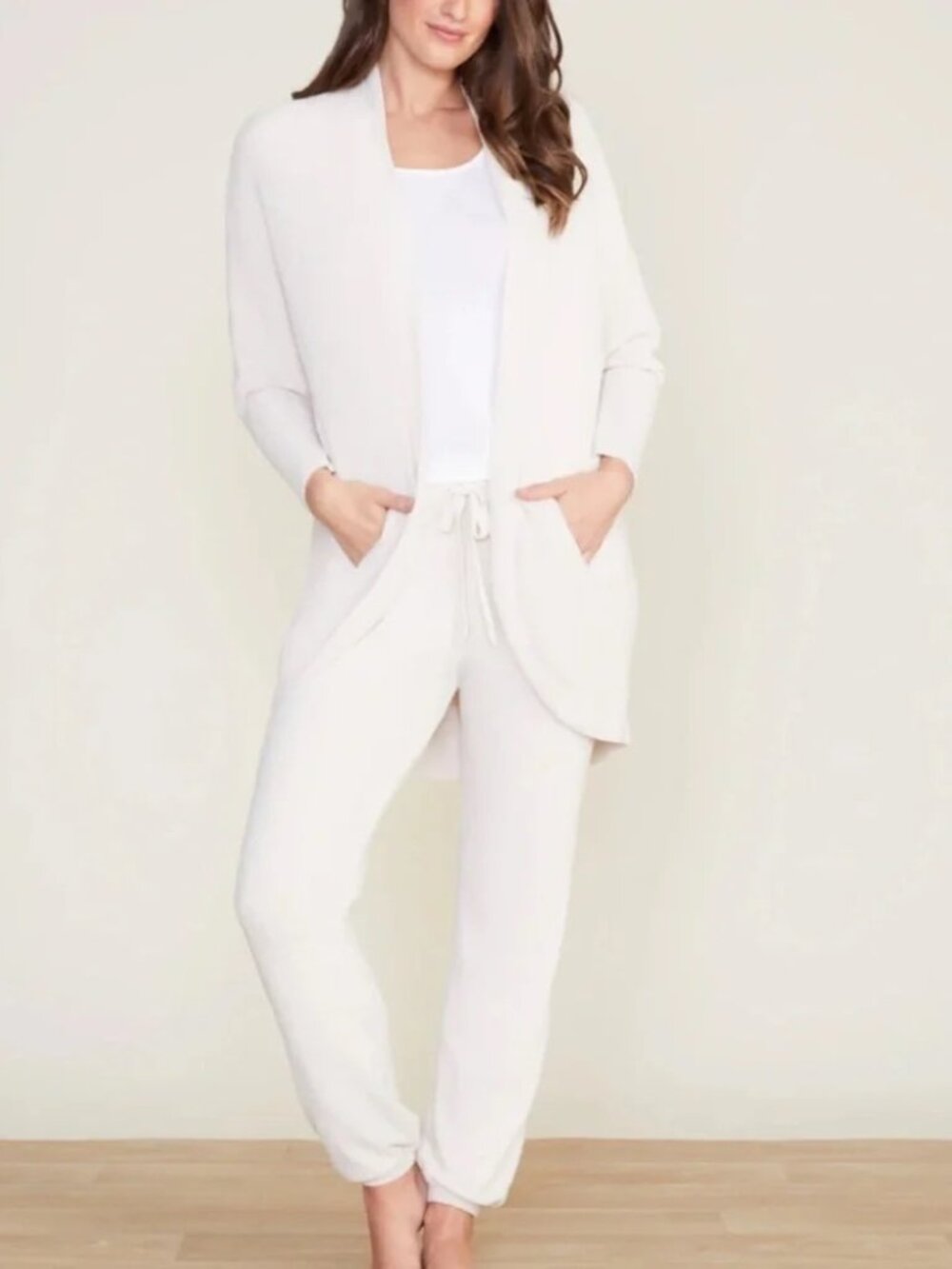 BAREFOOT DREAMS CozyChic Ultra Lite® Cocoon Long Cardi - Sand Dune
